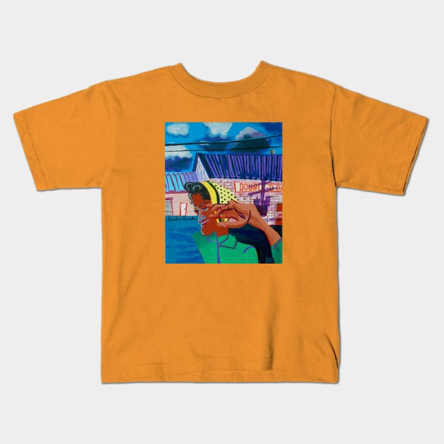 Headscarf Kids T-Shirt by SPINADELIC